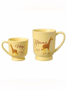 Crofton Mama Giraffe and Baby Giraffe Mug Set